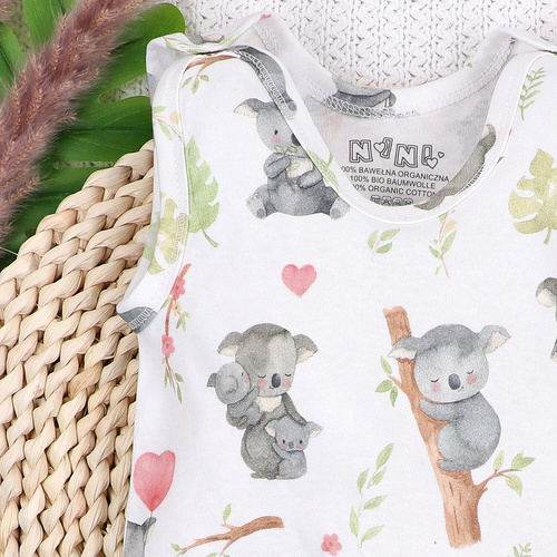 Nini Salopetă Nou-născut Sweet Koala 100% Bumbac Organic – Fabricat în Polonia