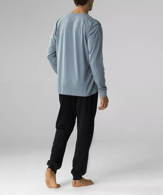 NMP-372 Pijamale bărbați cu mâneci lungi, Atlantic-denim negru