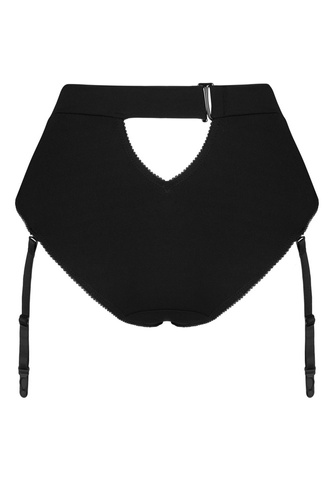 Editya Panties figi damskie z paskami do pończoch Obsessive czarny 