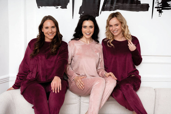 Set pentru femei Akara Italian Fashion - roz pudră 