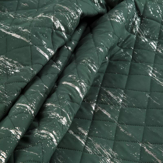 Blink 1 cuvertură de pat decorativă Design91 verde închis/argintiu