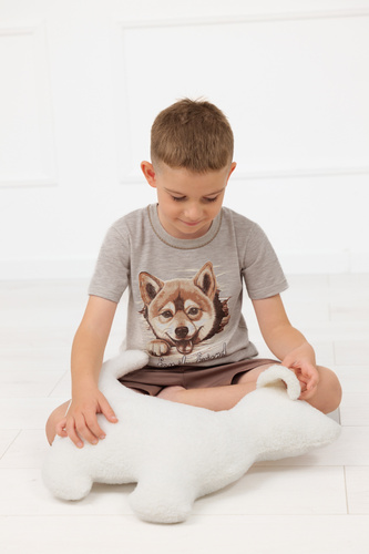 Pijama băiat Shiba Italian Fashion 100% bumbac șort