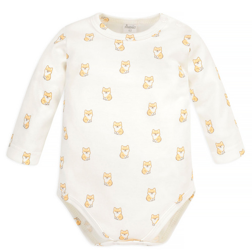 Body cu mâneci lungi Lovely Day Pinocchio - câini ecru
