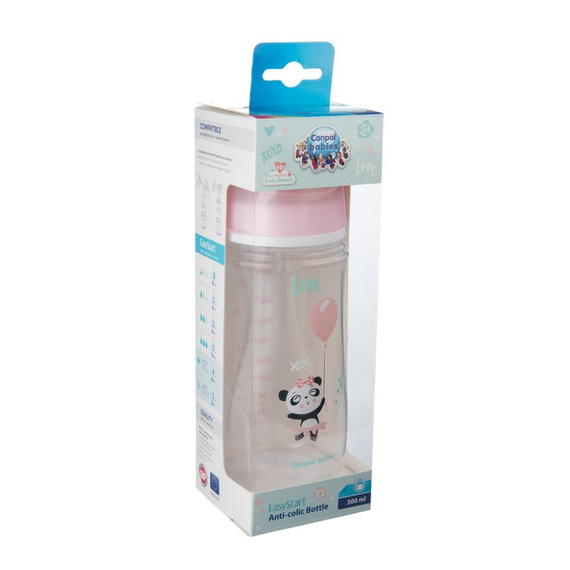 CA35/222PIN Biberon Anti-colici cu gura larga 300ml Canpol Babies