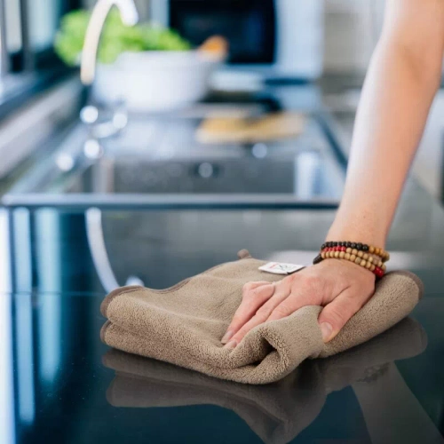 Lavetă de bucătărie din microfibră Tala Design 91 maro