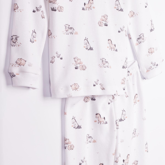 228036 Nicol FARMA Pijamale pentru copii 100% bumbac, lungi, cu animale