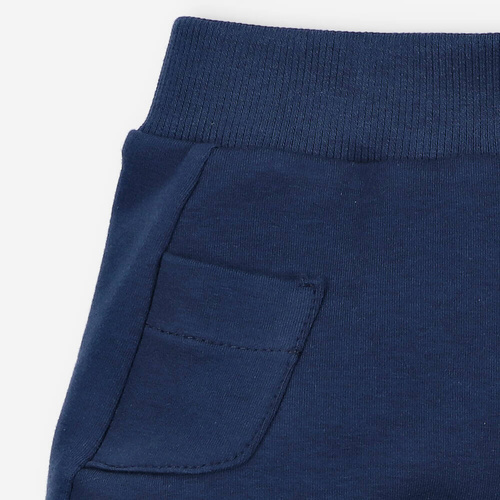 ABN-4517/GRA Pantaloni de trening buzunar din bumbac organic Nini, bleumarin