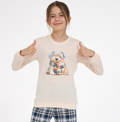 Pijamale pentru fete Cornette Home Friends 594/203, 592/203 – 100% bumbac