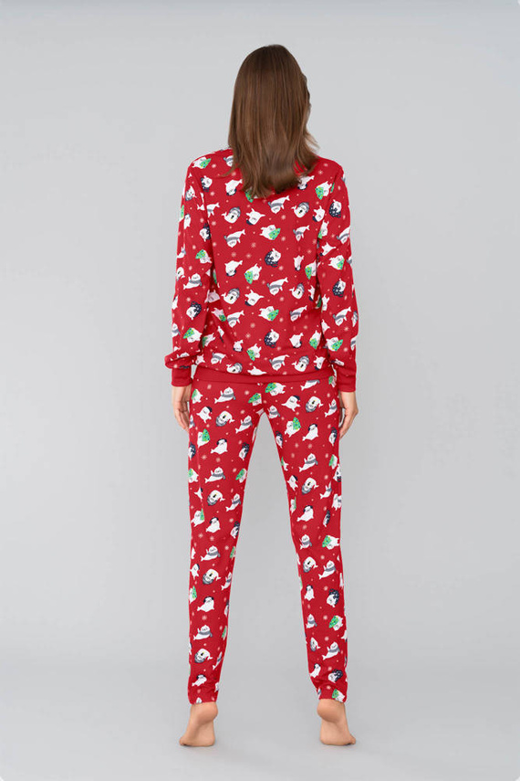 Pijama de damă Koda Italian Fashion-print roșu