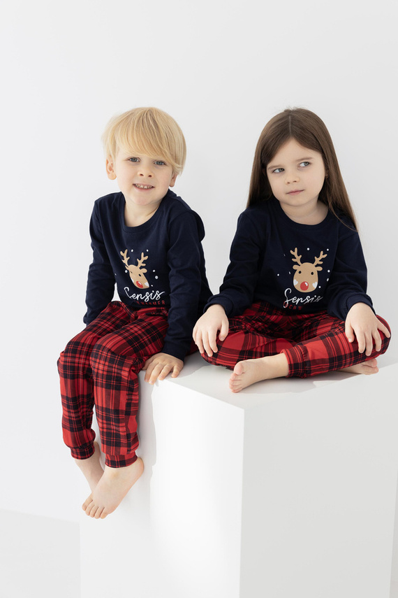 Pijamale pentru copii Nathan Kids Sensis - Bleumarin