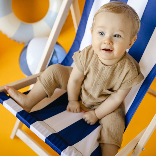 Elephant Rampers baby muselina Eevi - bej