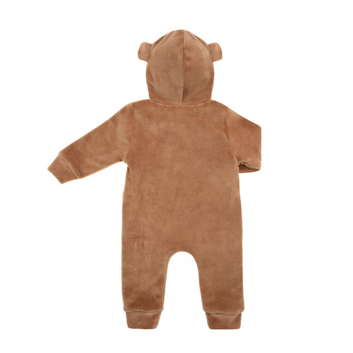 141294 Clovn din catifea cu captuseala Nicol - maro