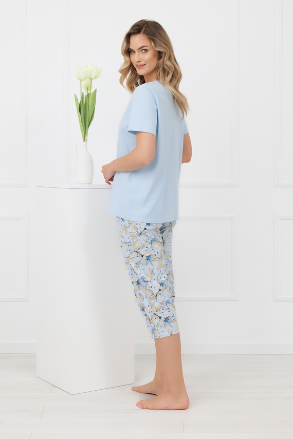 Rochie de noapte Celozja, 100% bumbac, imprimeu floral, bretele largi, confort și eleganță