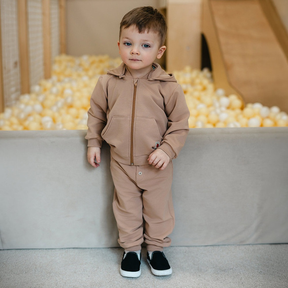 Trening băiat Eevi Snack Time bumbac hanorac pantaloni comod