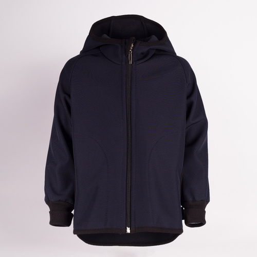 229004 Nicol Geacă softshell băieți cu polar, glugă, reflectorizantă - bleumarin
