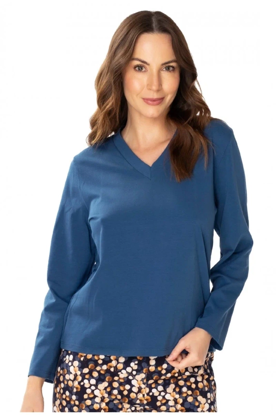 86673 Bluză pijama blugi Lucy Seagull