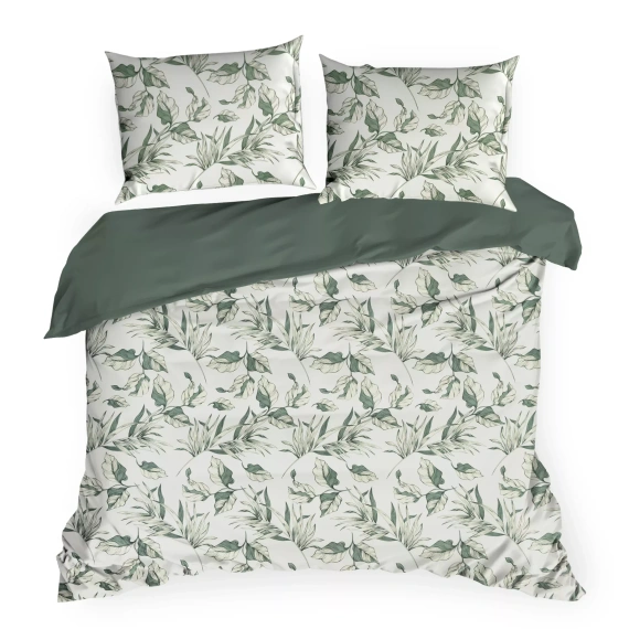 Lenjerie de pat Donna Design 91 florală reversibilă moale cu fermoar