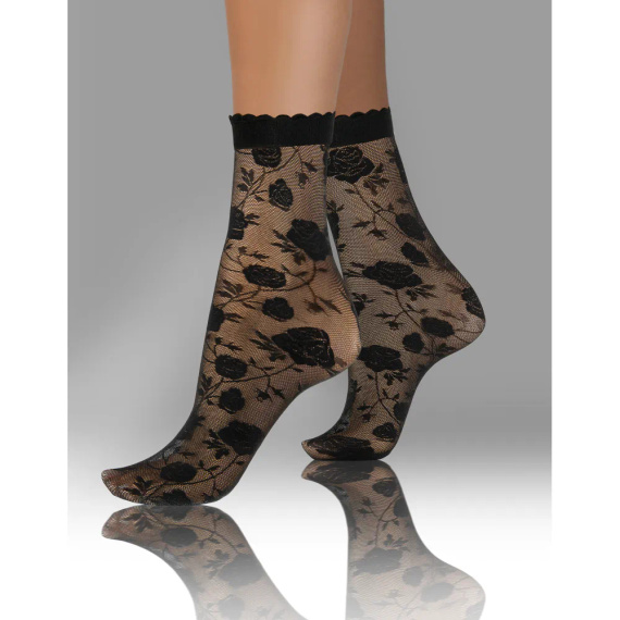 Șosete damă Sesto Senso, model 010, trandafiri