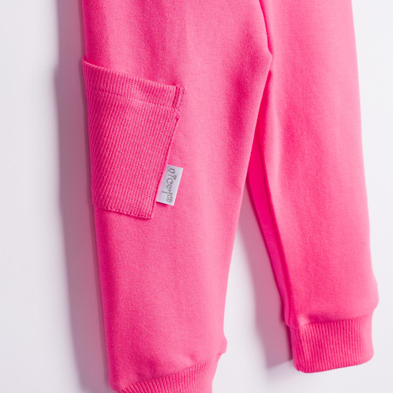 Nicol Tosia 225275 Pantaloni sport roz pentru fete cu buzunar