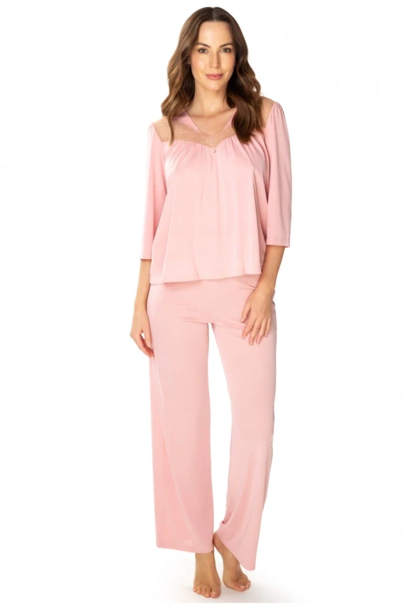 86658 Patrycja pijamale dama Mewa roz inchis