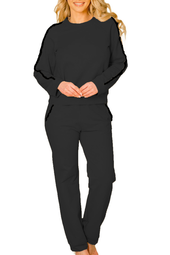 Set trening Antao Mirale dama, bumbac cu elastan, productie poloneza - negru