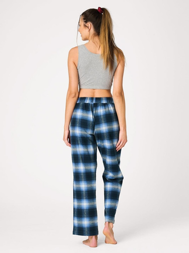 Pantaloni de pijama damă Key LHE 465 jeans – flanelă, 100% bumbac