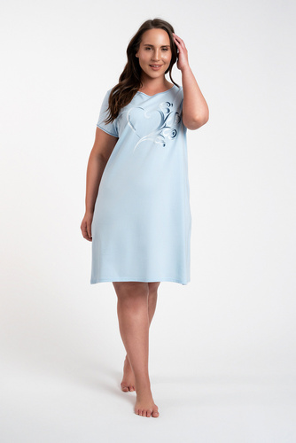 Arietta cămașă de noapte cu mânecă scurtă Italian Fashion - albastru 