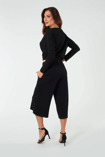 Soler Culottes pentru femei 7/8 Italian Fashion - negru