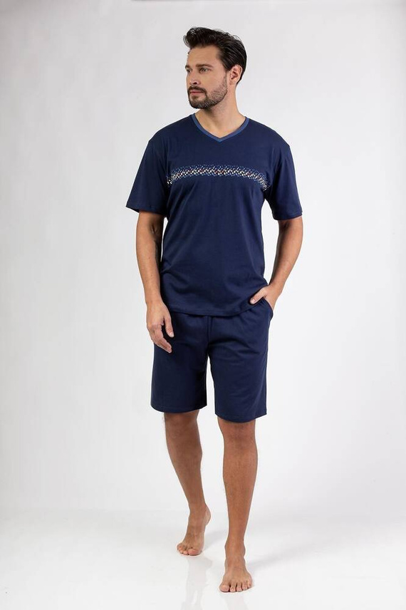 476 Pijama bărbătească Regina - bleumarin