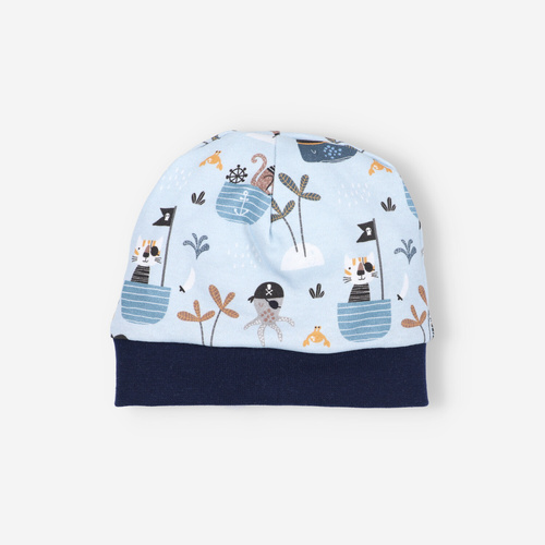 ABK-0041/LOD Set Piraci Baby din bumbac organic Nini, bleumarin