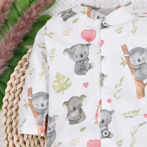 Salopetă Nini 100% Sweet Koala bumbac organic pentru nou-născut