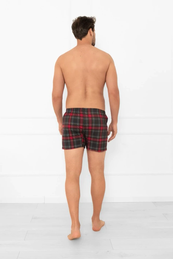 Pantaloni scurți boxer Rusoli pentru bărbați, stil Italian Fashion - bumbac, în carouri, clasici