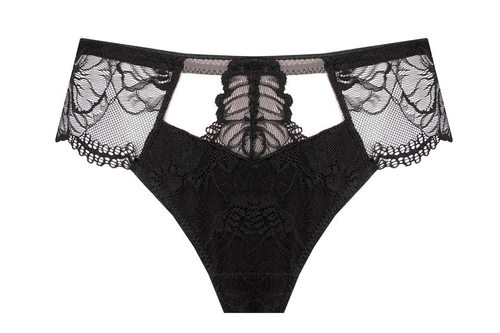 Chiloți Unikat Belem negri dantelă confort eleganți