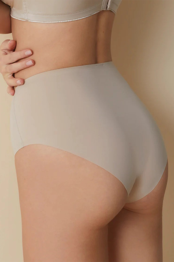 503 Slip dama Maxi Braga Selene, bej - cu talie inalta, fara cusaturi, modelant