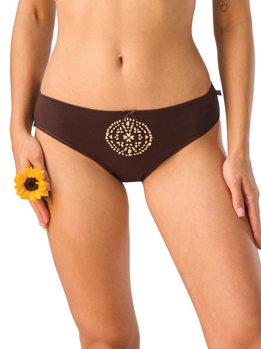Chiloți Mini Bikini Key LPR 504 B26 A2 2-Pak Bumbac Uni și Cu Model