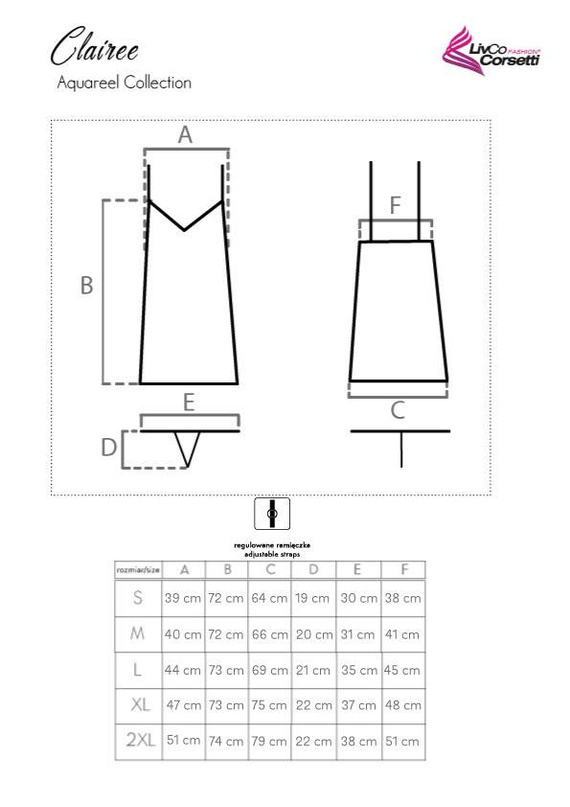 Clairee Aquareel Collection Komplet damski LivCo Corsetti Fashion  