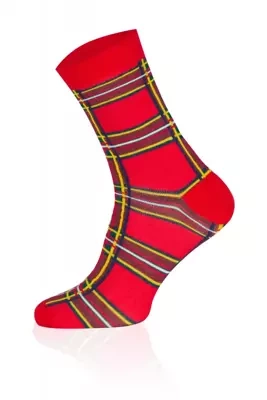 S127D Moș Crăciun Șosete lungi Italian Fashion roșu