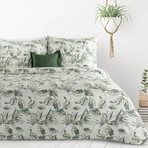 Lenjerie de pat Donna Design 91 florală reversibilă moale cu fermoar