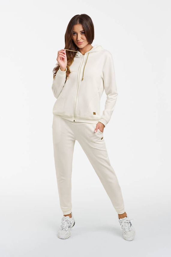 Bluză Roma cu glugă Italian Fashion - ecru