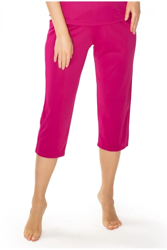 86682 Pantaloni scurti de pijama Larisa 7/8 Seagull fucsia