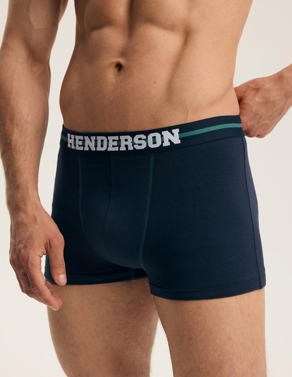 Bokserki bărbați Henderson 46098 Find2 2-pack din bumbac cu talie lată și logo