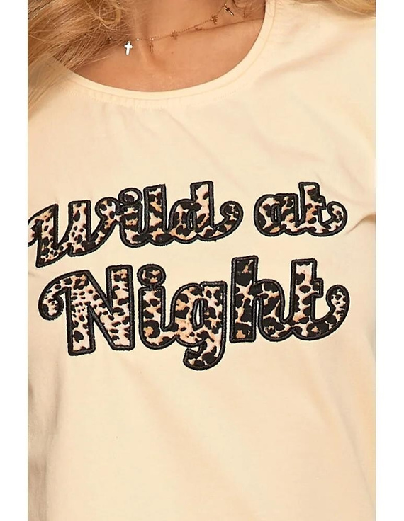 PDD3200-014, PDD3500-013 Pijamale Moraj dama cu maneca scurta - bej