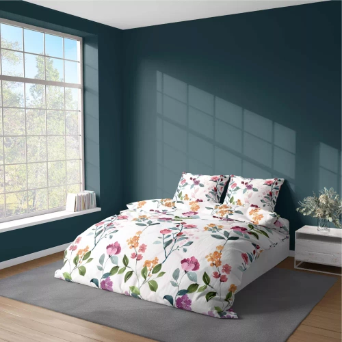 5033 A Lenjerie de pat din microfibră botanică Detexpol, violet