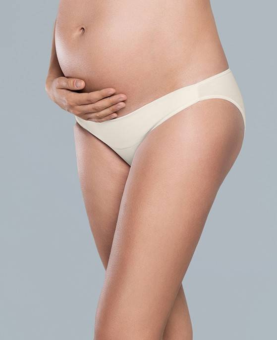 Lux mini chiloți de sarcină Italian Fashion - nude/powder