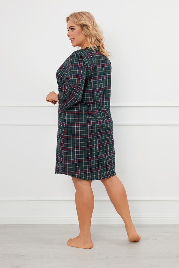 Cămașă de noapte Foggia descheiată Modă italiană - print