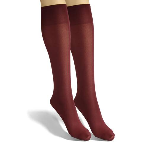 Sprint Șosete până la genunchi 40 den Sesto Senso visiniu