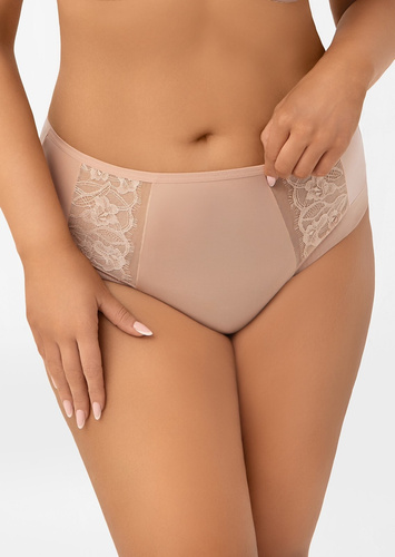 Chiloți F019 Frida Gorsenia, culoare ciocolatiu, cu broderie moale