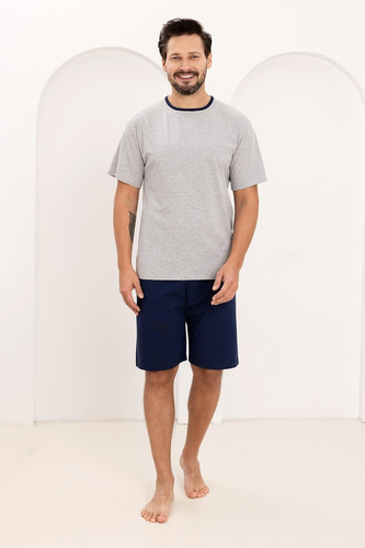 Regina 508 pijama bărbați 100% bumbac mânecă scurtă