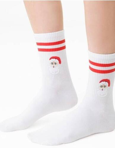 ART.136 Ciorapi dama Steven de Craciun - 112 alb