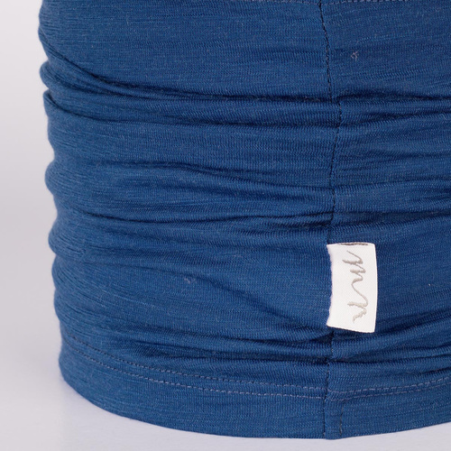 229135 Nicol Fular pentru copii 100% Merino, culoare albastru marin